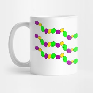 Mardi Gras Bead Design Mug